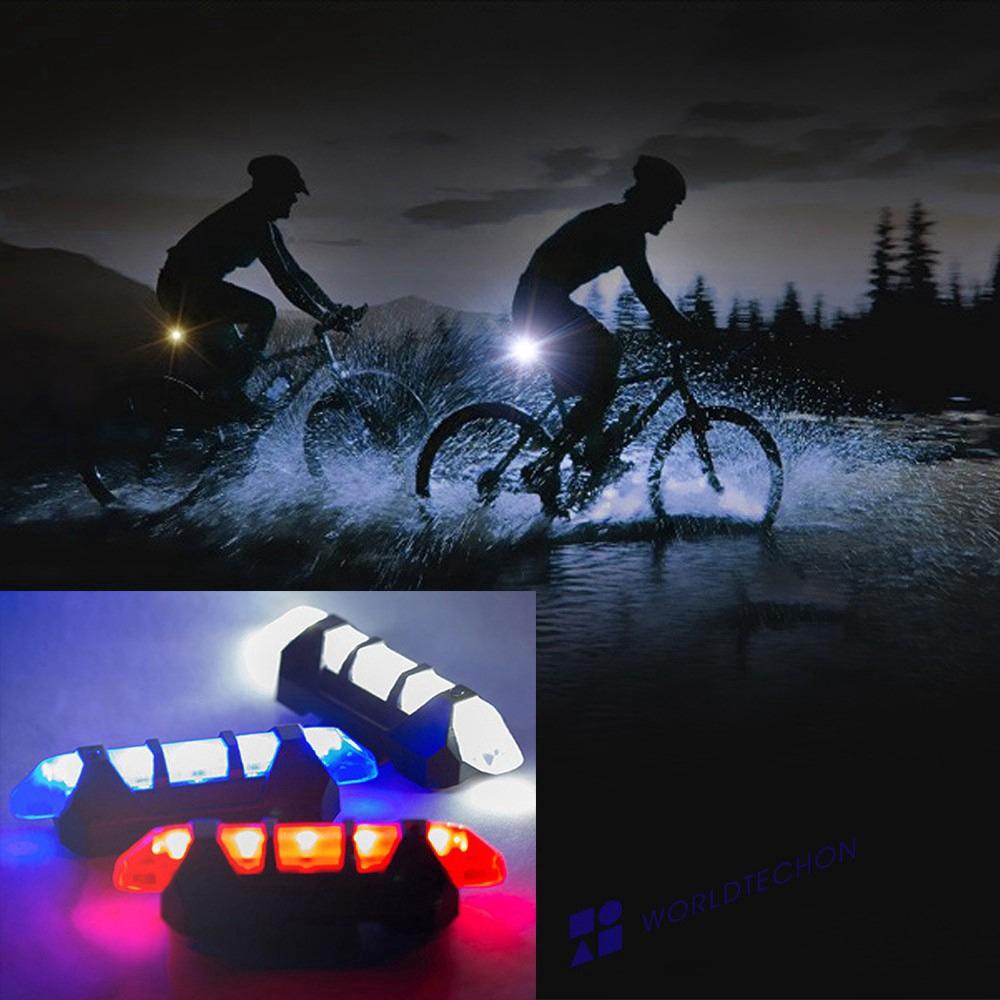 Rechargeable Bicycle Front Waterproof Led Light (Blue)