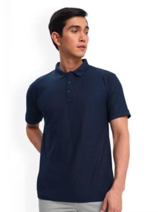 3Pic Poly Cotton Solid Half Sleeves Mens Polo T-shirt