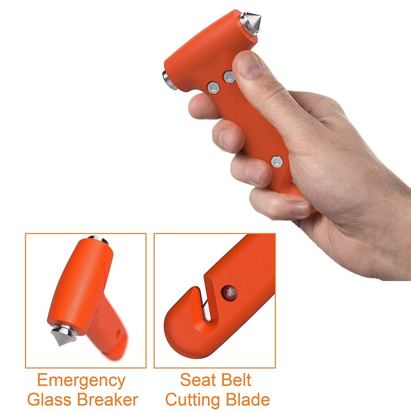 Car Safety Hammeremergency And Rescue Toolcar Window Breaker And Seatbelt Cuttersafety Hammer Emergency Rescue Toolcar Window Breaking Seat Belt Cutter (1 Pc)