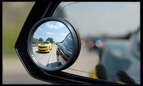 Blind Spot Round Wide Angle Adjustable Convex Rear View Mirror - Pack Of 2