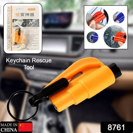 Emergency Safety Cutter With Key Chain Small Portable Handy Emergency Safely Glass Breaking  Seat Belt Cutting Keychain Tool 3 in 1