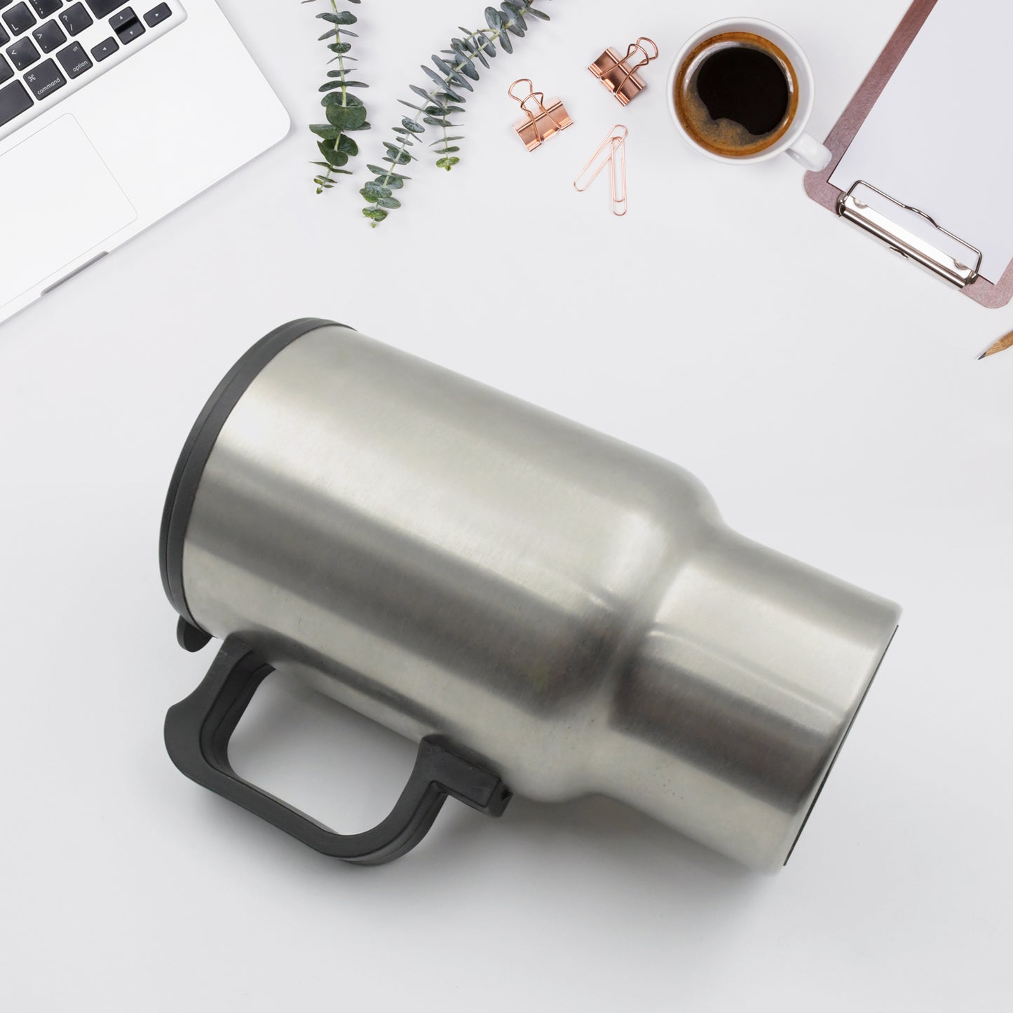 Car Charging Electric Kettle Mug (Silver) 12v