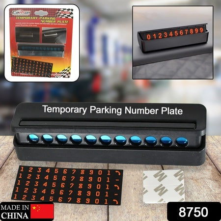 Temporary Car Parking Mobile Number Display With Magnetic Numbers Stickerscar Parking Magnetic Mobiletelephone Number Plate (1pc)