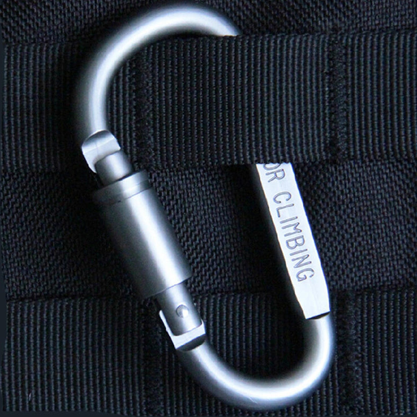 Camping Equipment Aluminum Carabiner Hunting Survival Kit Lock Mountain Travel Accessories ( 1 Pc )