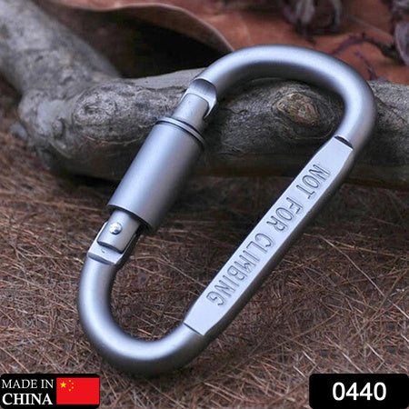 Camping Equipment Aluminum Carabiner Hunting Survival Kit Lock Mountain Travel Accessories ( 1 Pc )