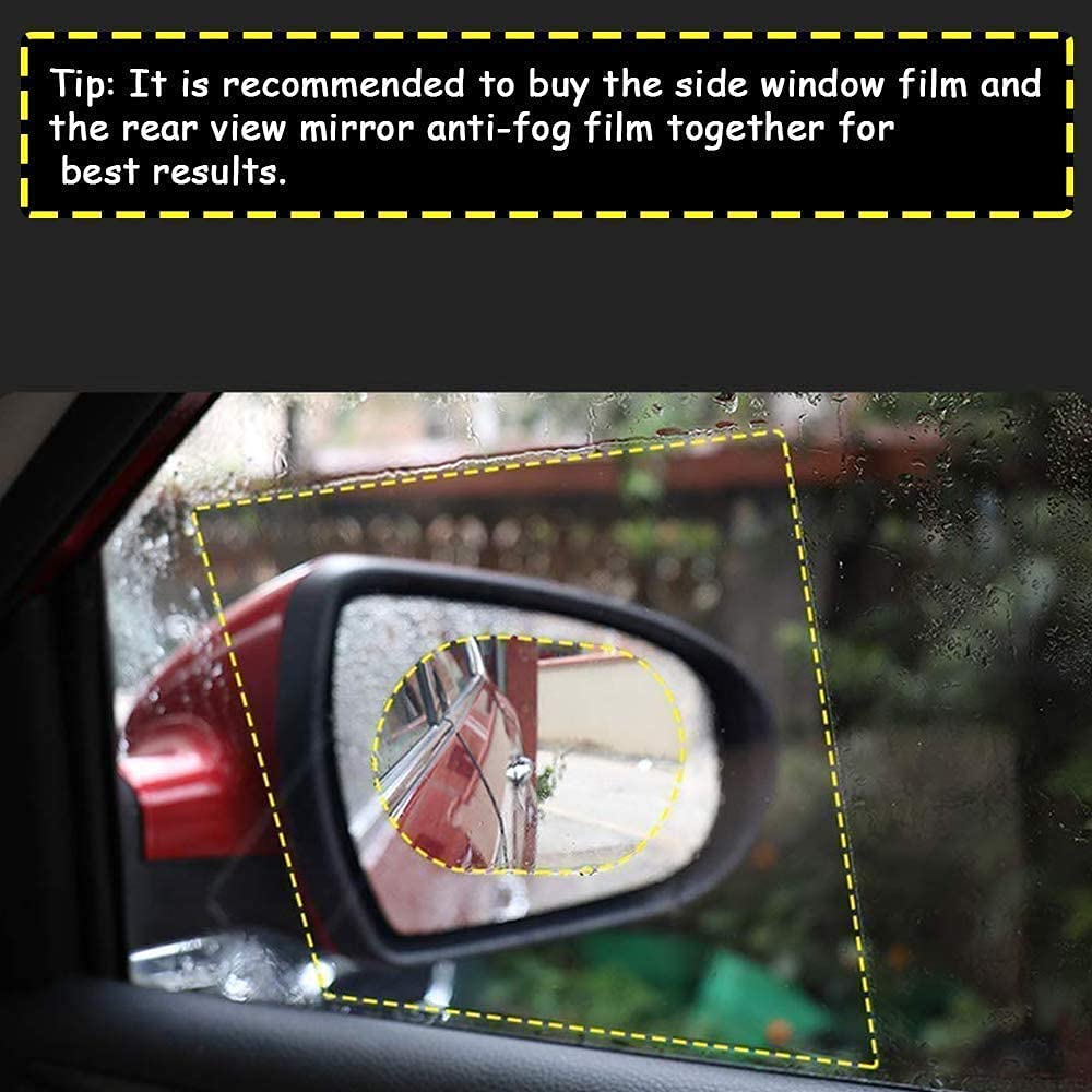 Anti Fog Anti Scratch Interior Rearview Car Mirror Film Waterproof Hd Clear Protective Sticker Film For Safe Driving Car Mirrors Side Windows