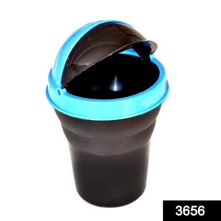 Plastic Car Mini Dustbintrash Bin Dust Case Best For Traveling (Multicolour)